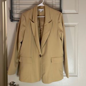 Tan Oversized Blazer